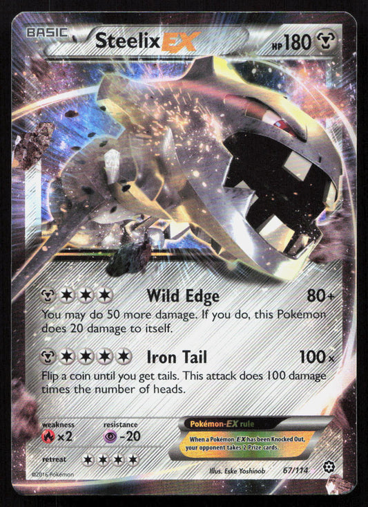 Steelix-EX - Steam Siege #67/114 - Rare Holo EX