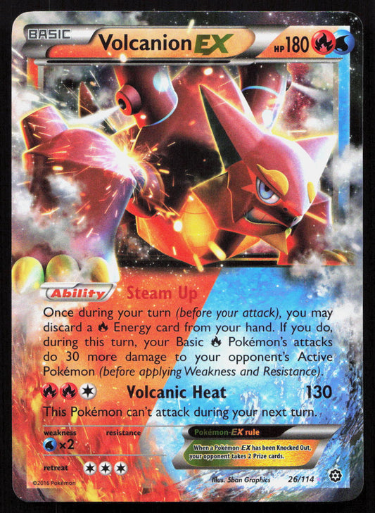 Volcanion-EX - Steam Siege #26/114 - Rare Holo EX