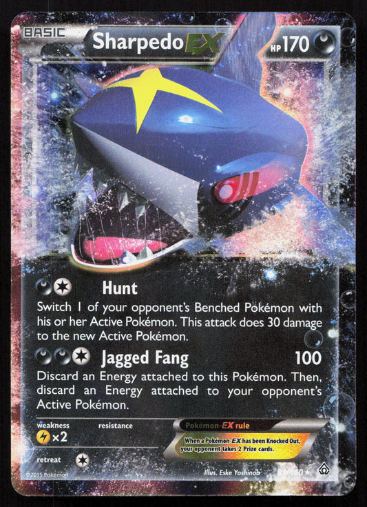 Sharpedo-EX - Primal Clash #91/160 - Rare Holo EX
