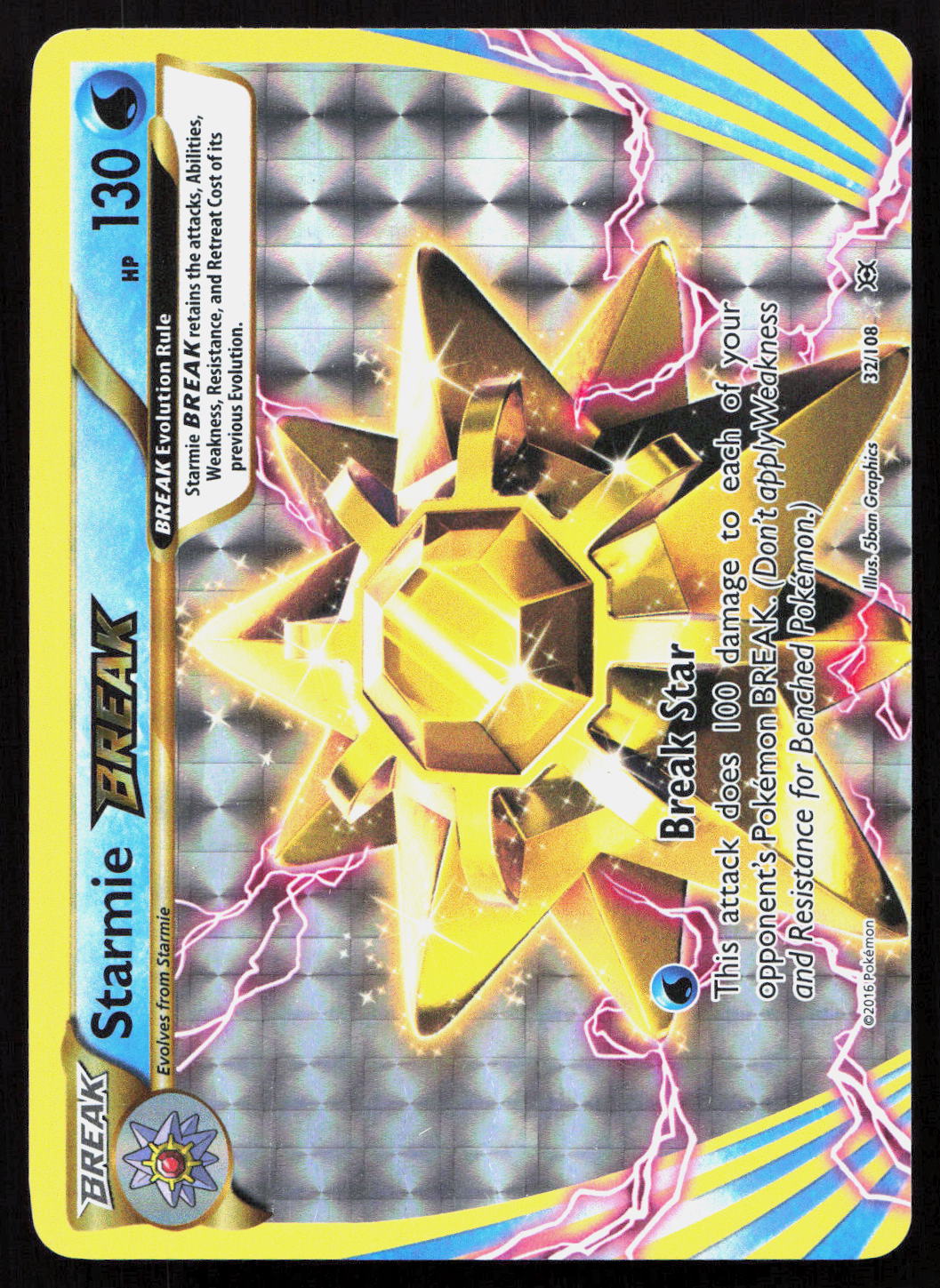 Starmie BREAK - Evolutions #32/108 - Rare BREAK