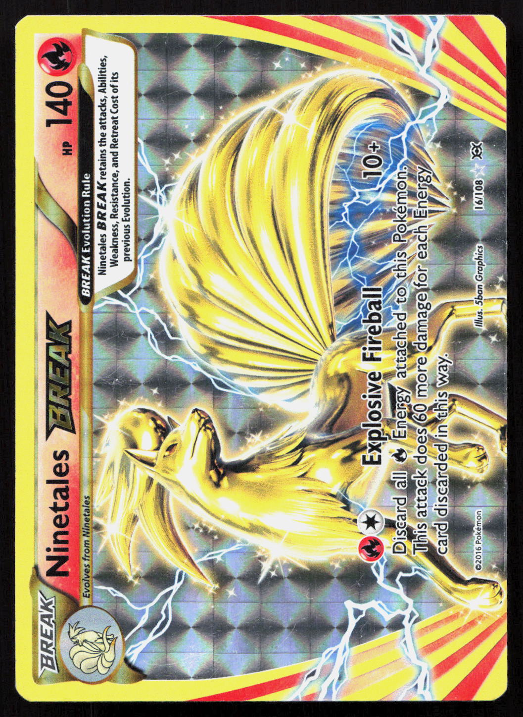 Ninetales BREAK - Evolutions #16/108 - Rare BREAK
