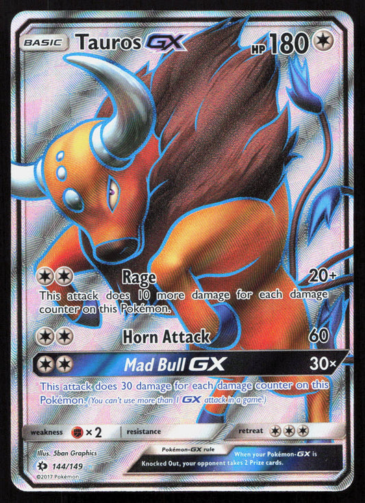Tauros-GX - Sun & Moon #144/149 - Rare Ultra