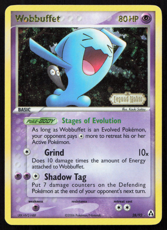 Wobbuffet - Legend Maker #28/92 - Rare