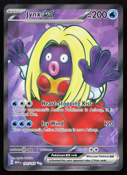 Jynx ex - 151 #191/165 - Ultra Rare