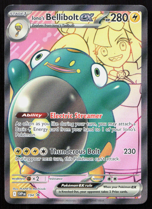 Iono's Bellibolt ex - Scarlet & Violet Black Star Promos #194 - Promo