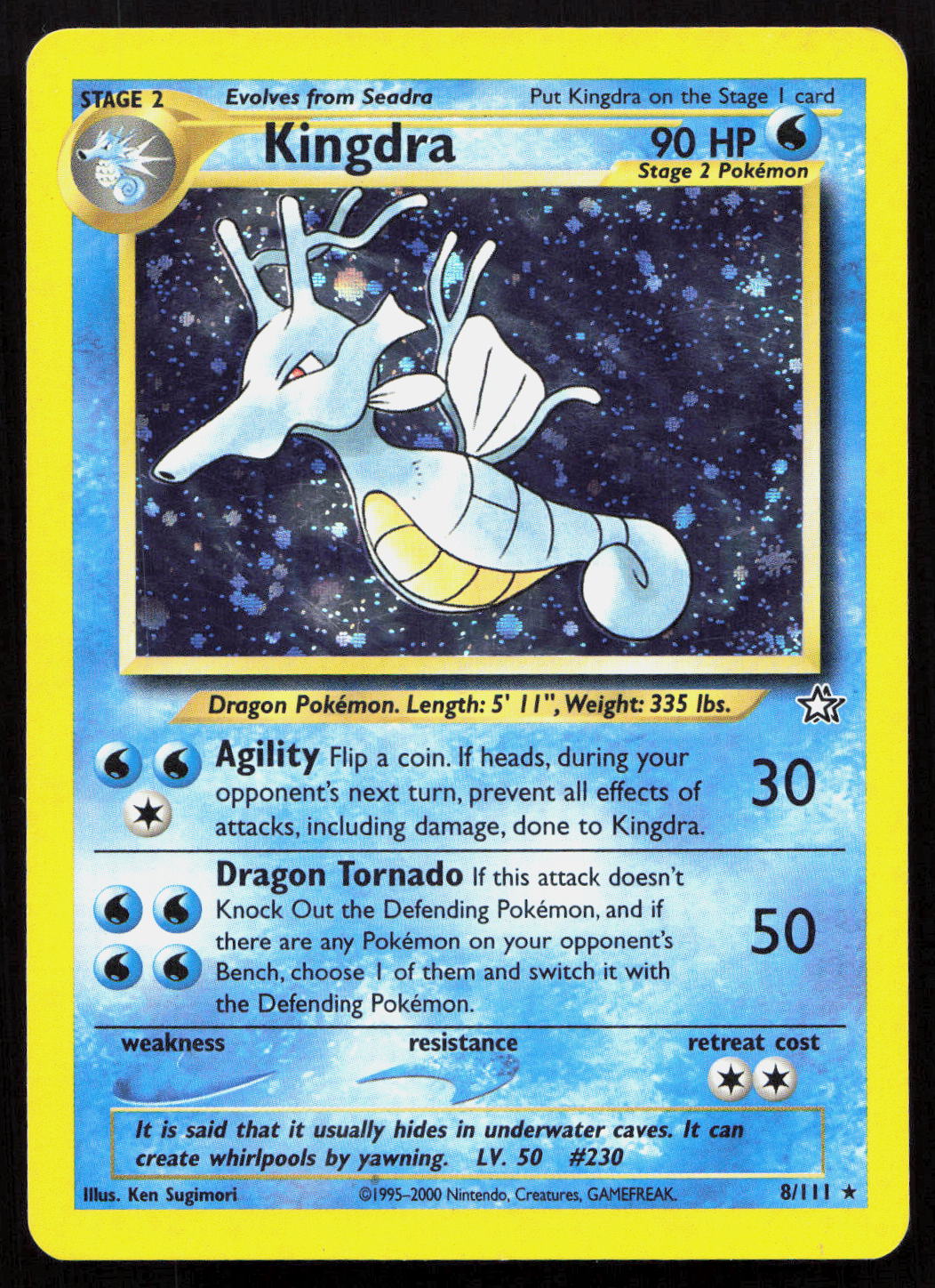 Kingdra - Neo Genesis #8/111 - Rare Holo