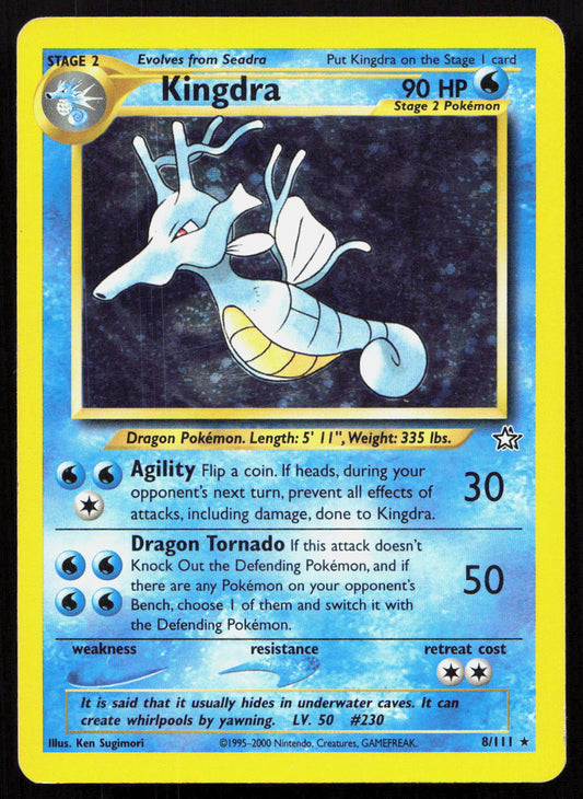 Kingdra - Neo Genesis #8/111 - Rare Holo