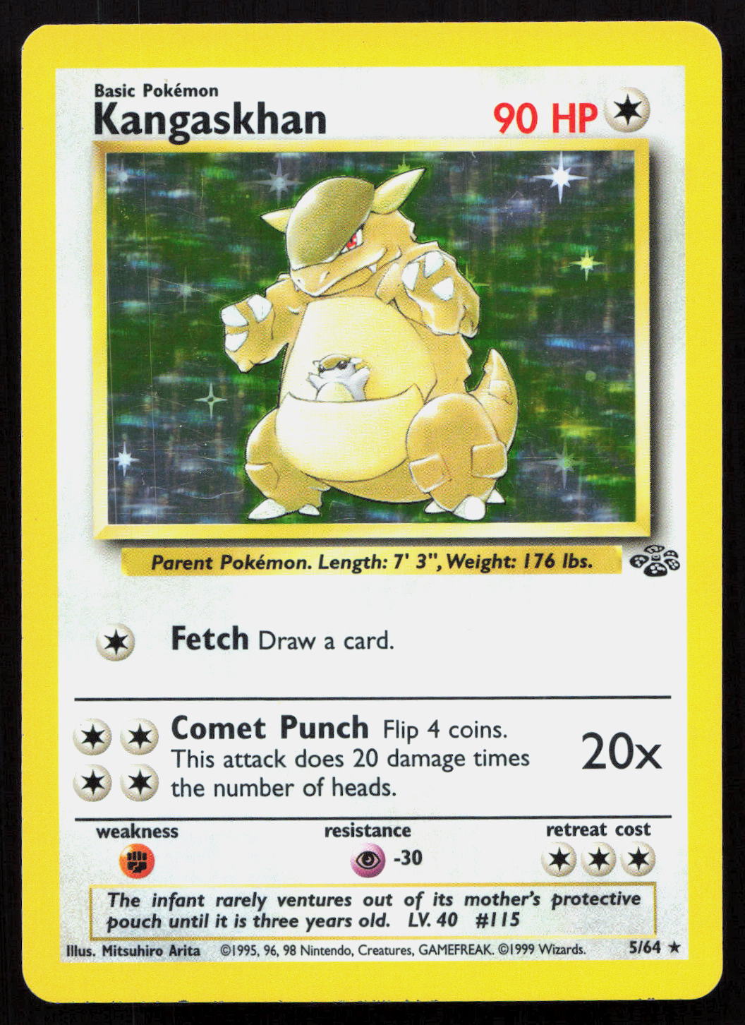 Kangaskhan - Jungle #5/64 - Rare Holo