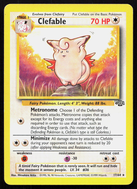 Clefable - Jungle #17/64 - Rare