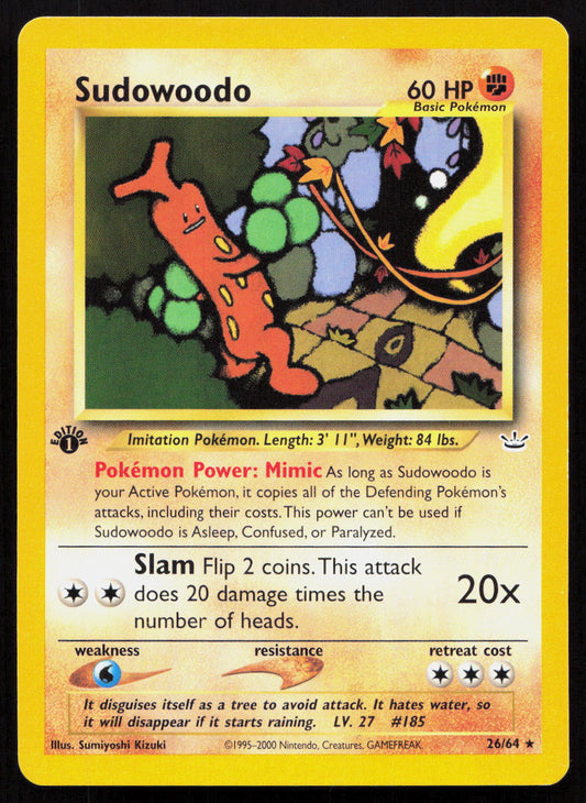 Sudowoodo - Neo Revelation #26/64 - Rare