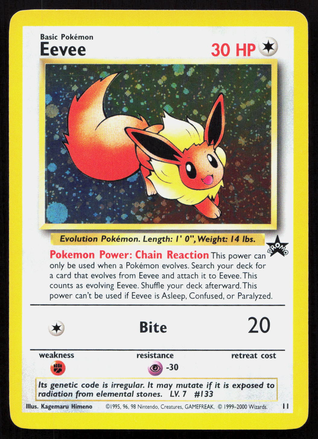 Eevee - Wizards Black Star Promos #11 - Promo