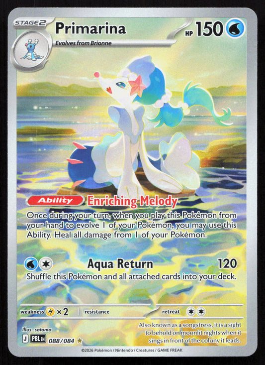 Primarina - Pitch Black #088/084 - Illustration Rare