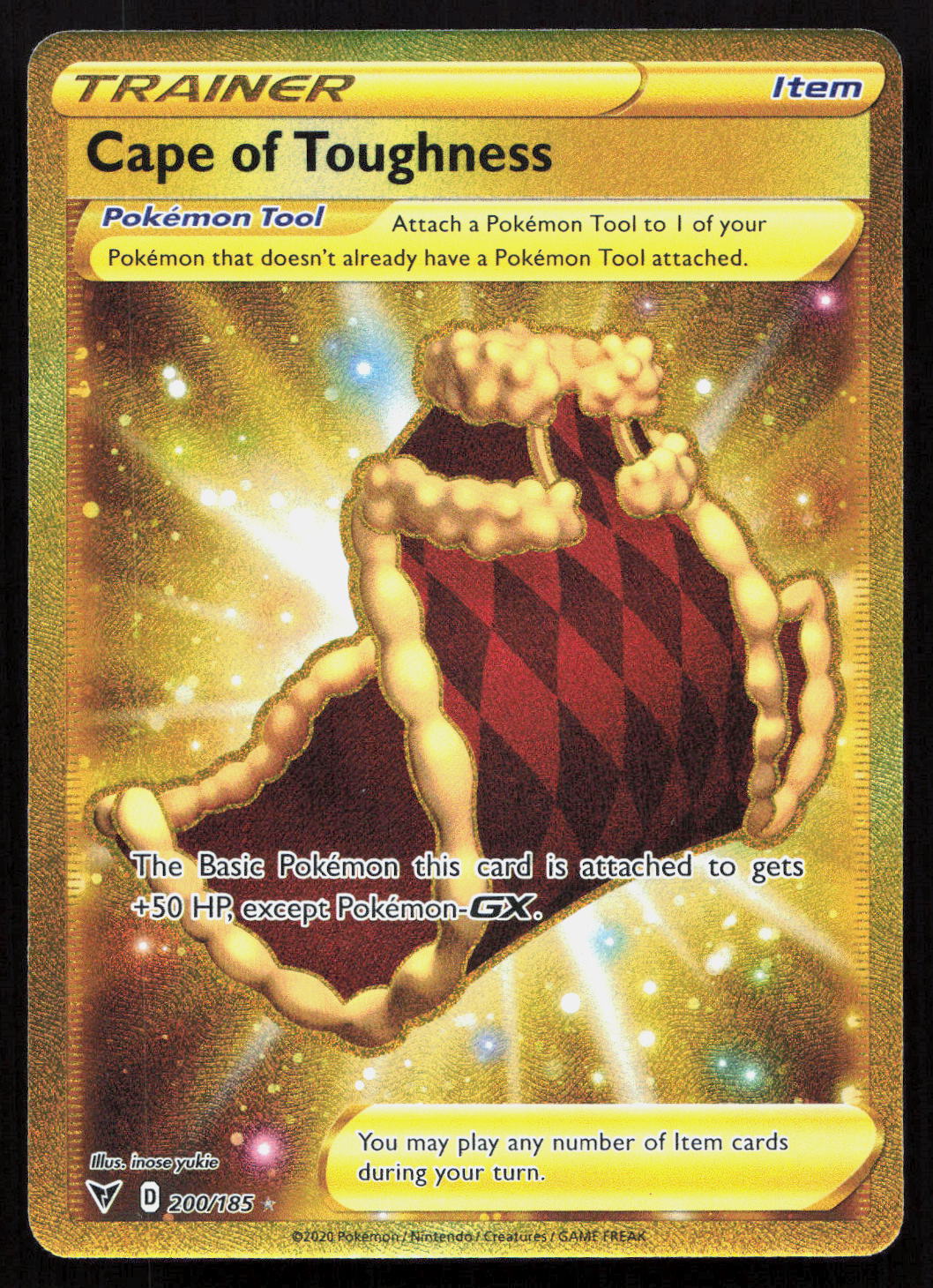 Cape of Toughness - Vivid Voltage #200/185 - Rare Secret