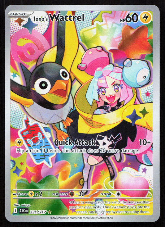 Iono's Wattrel - Ascended Heroes #231/217 - Illustration Rare