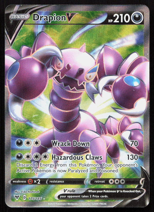 Drapion V - Vivid Voltage #175/185 - Rare Ultra
