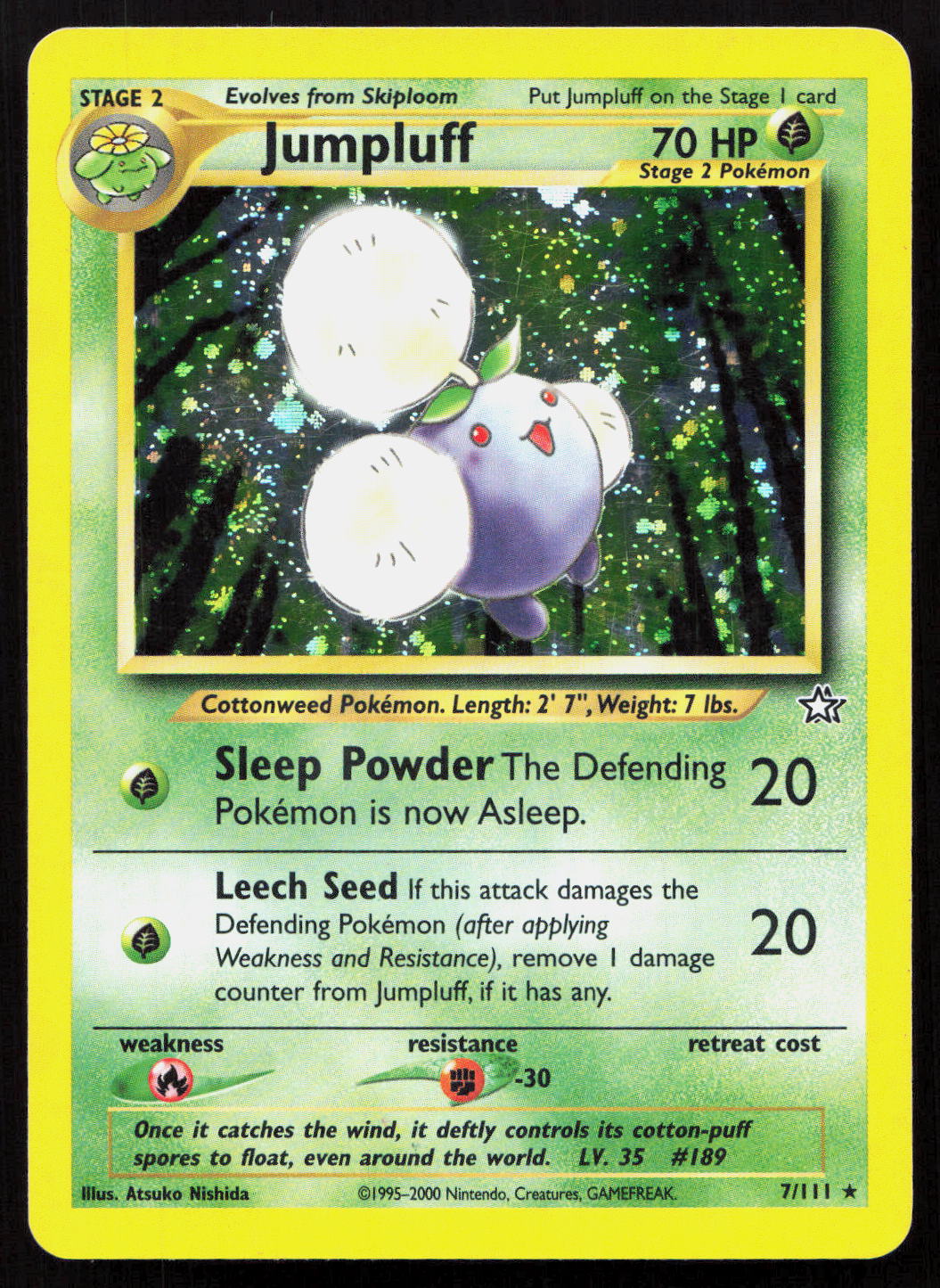 Jumpluff - Neo Genesis #7/111 - Rare Holo