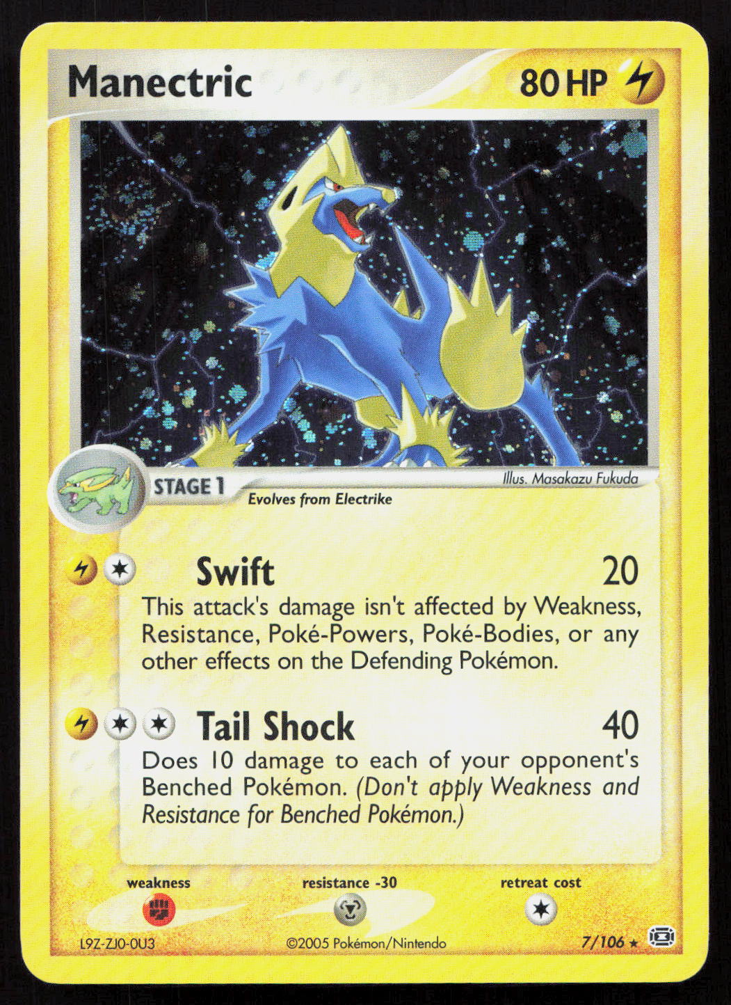 Manectric - Emerald #7/106 - Rare Holo