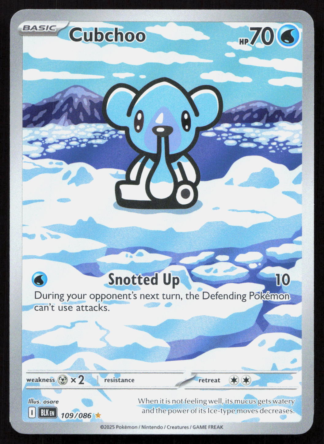 Cubchoo - Black Bolt #109/086 - Illustration Rare