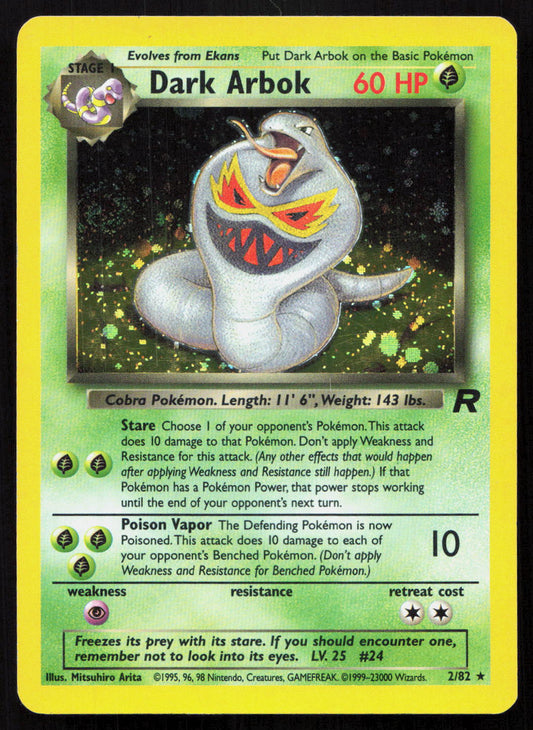 Dark Arbok - Team Rocket #2/82 - Rare Holo
