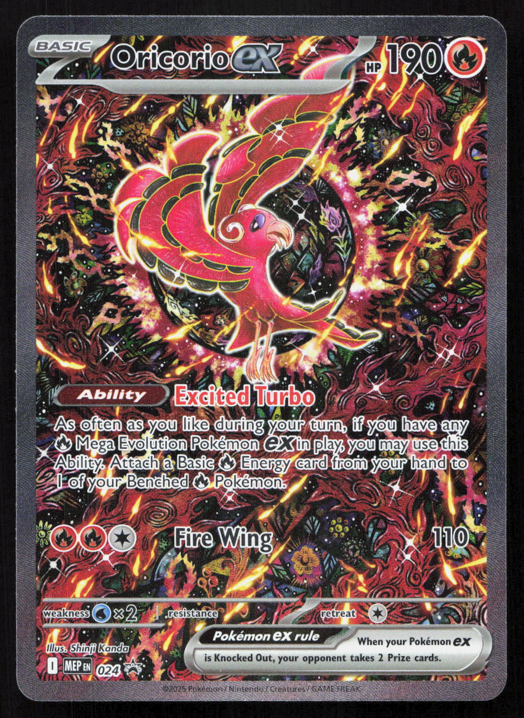 Oricorio ex - Mega Evolution Black Star Promos #024 - Promo