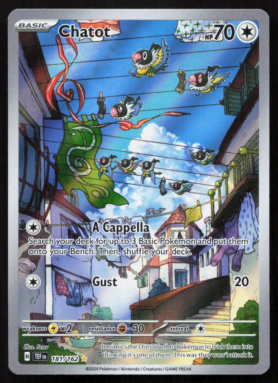Chatot - Temporal Forces #181/162 - Illustration Rare