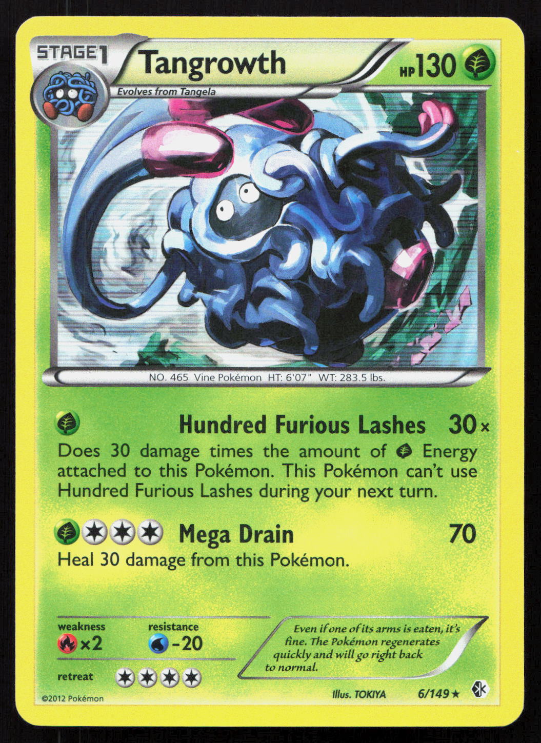 Tangrowth - Boundaries Crossed #6/149 - Rare Holo