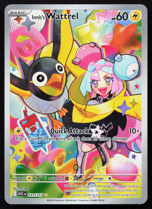 Iono's Wattrel - Ascended Heroes #231/217 - Illustration Rare