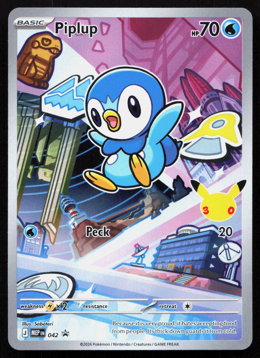 Piplup - Mega Evolution Black Star Promos #042 - Promo