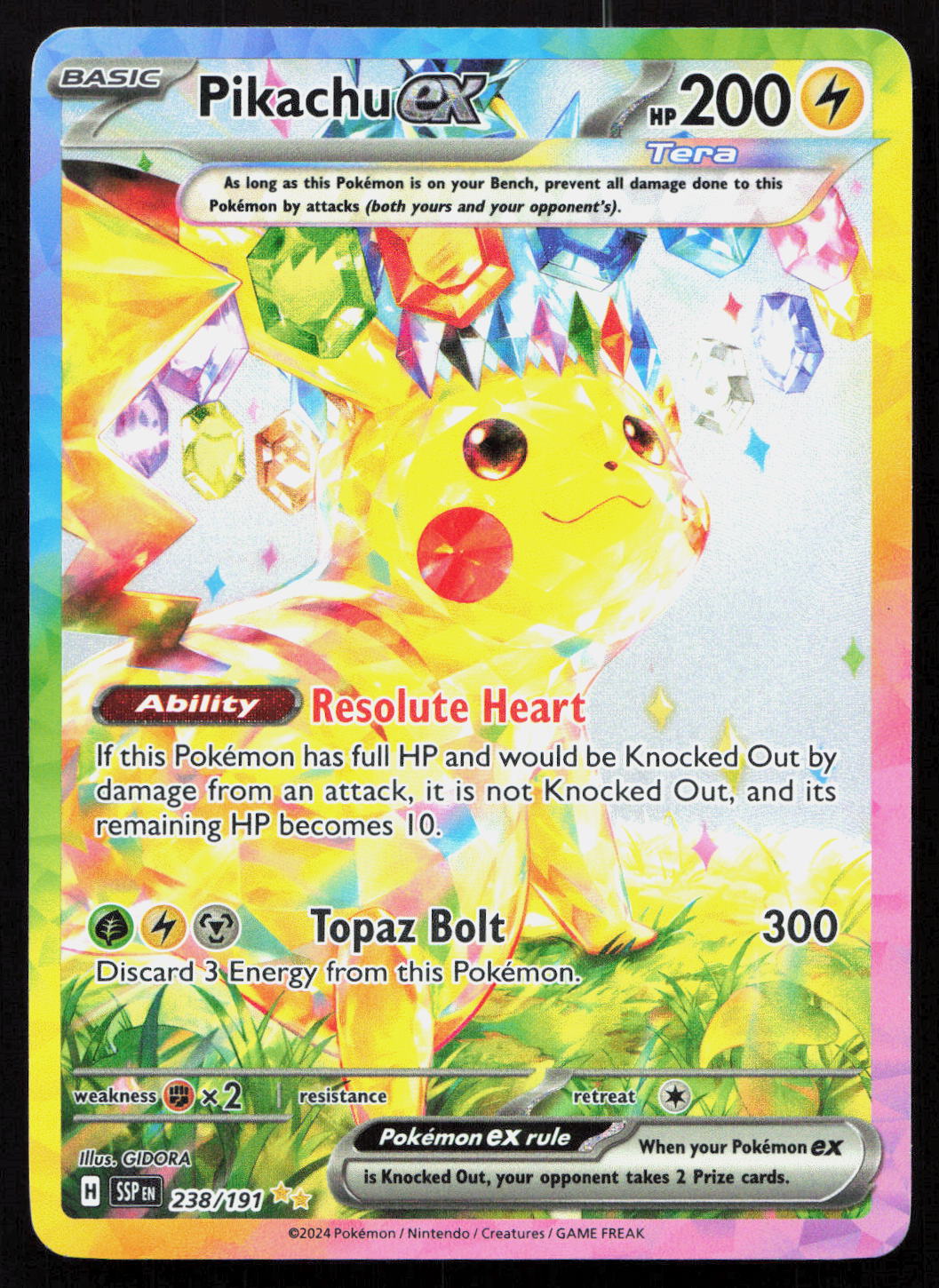Pikachu ex - Surging Sparks #238/191 - Special Illustration Rare