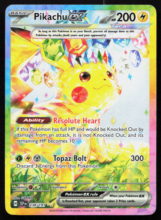 Pikachu ex - Surging Sparks #238/191 - Special Illustration Rare