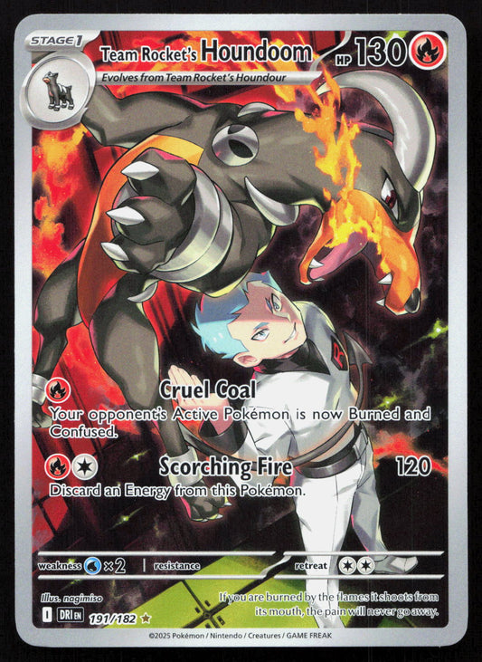 Team Rocket's Houndoom - Destined Rivals #191/182 - Illustration Rare
