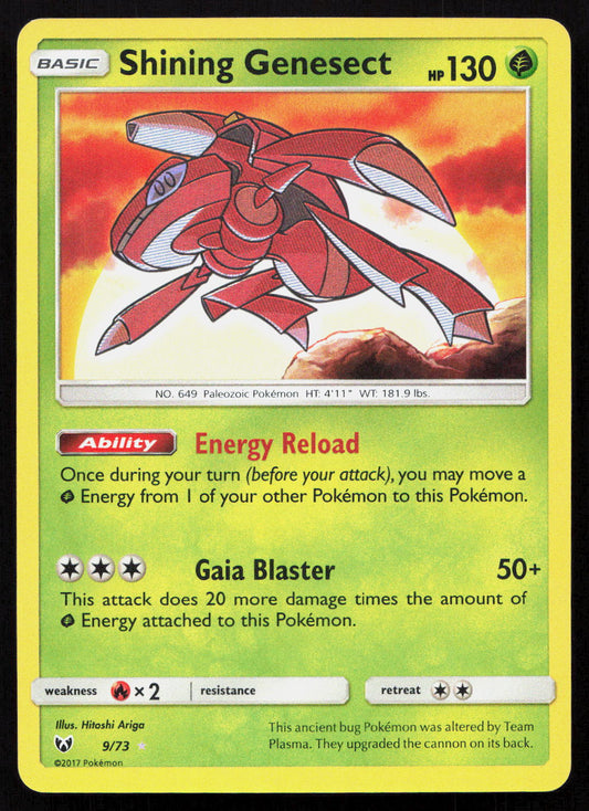 Shining Genesect - Shining Legends #9/73 - Rare Shining