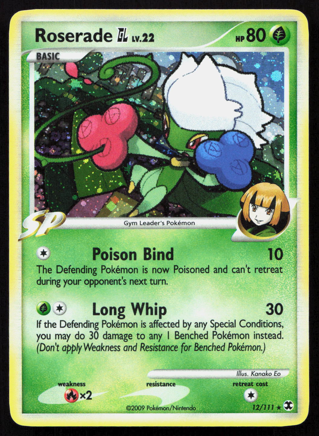 Roserade GL - Rising Rivals #12/111 - Rare Holo
