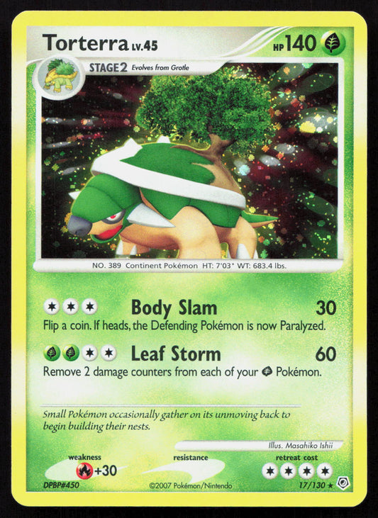 Torterra - Diamond & Pearl #17/130 - Rare Holo