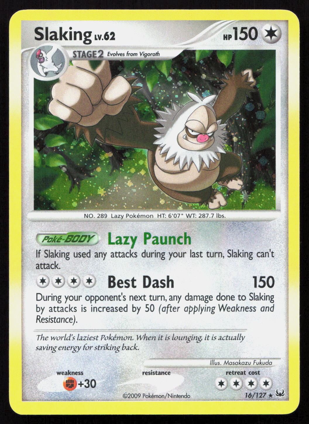 Slaking - Platinum #16/127 - Rare Holo