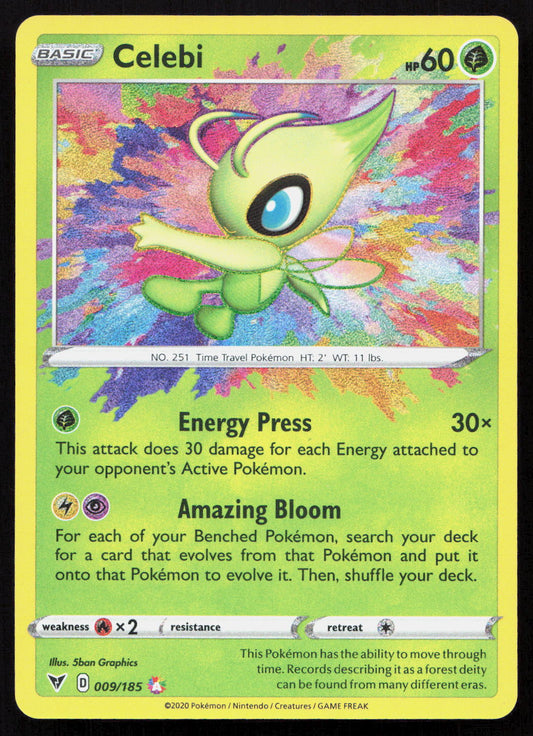 Celebi - Vivid Voltage #009/185 - Amazing Rare