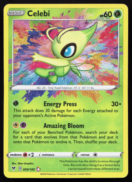 Celebi - Vivid Voltage #009/185 - Amazing Rare