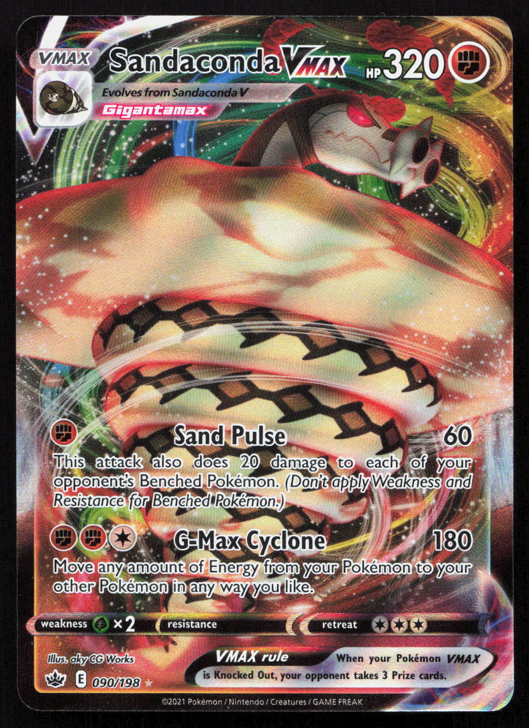 Sandaconda VMAX - Chilling Reign #090/198 - Rare Holo VMAX