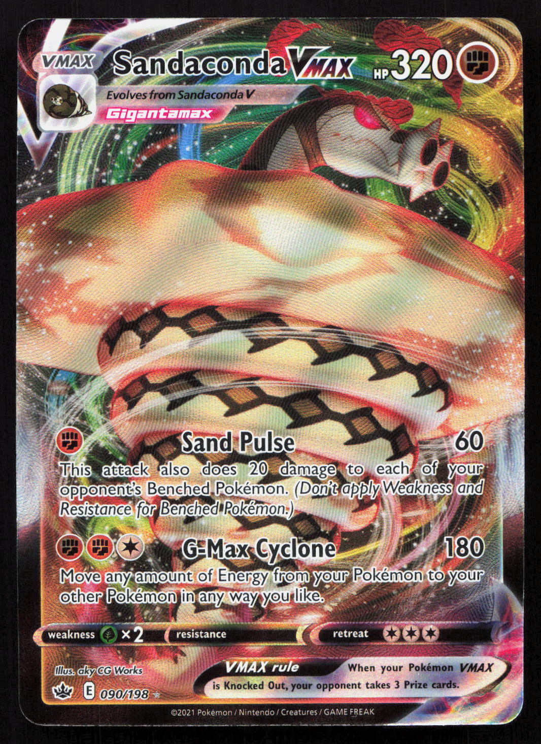 Sandaconda VMAX - Chilling Reign #090/198 - Rare Holo VMAX