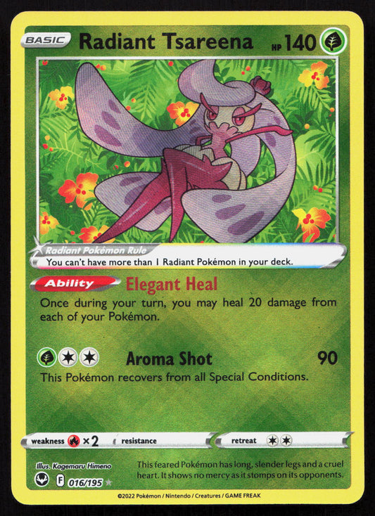 Radiant Tsareena - Silver Tempest #016/195 - Radiant Rare