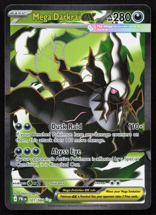Mega Darkrai ex - Pitch Black #101/084 - Ultra Rare