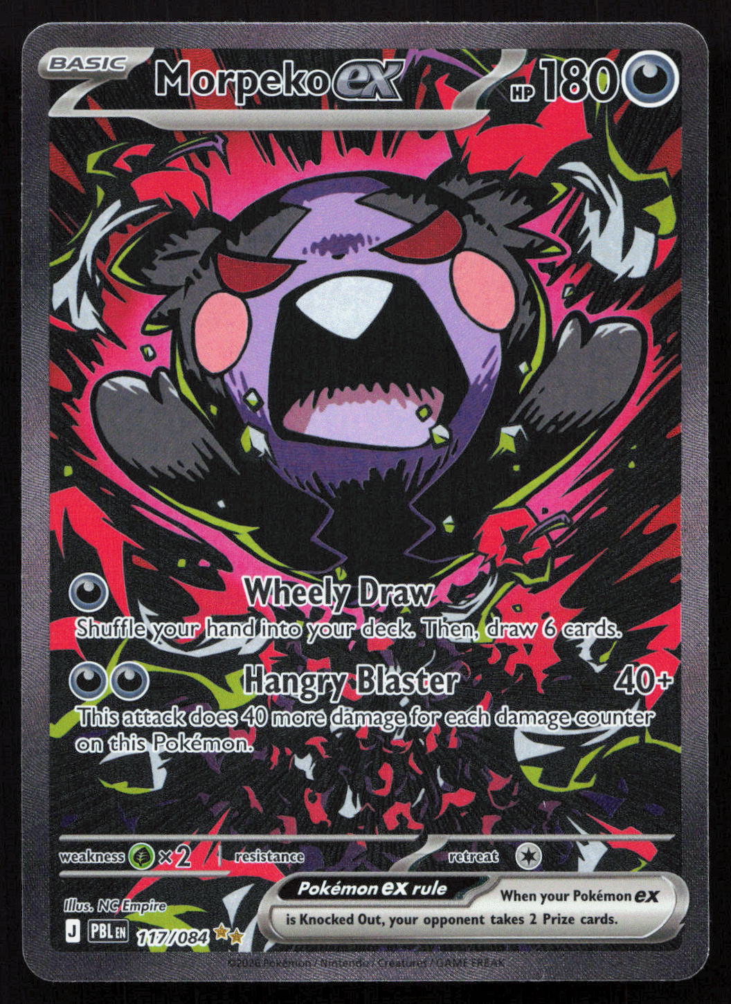 Morpeko ex - Pitch Black #117/084 - Special Illustration Rare