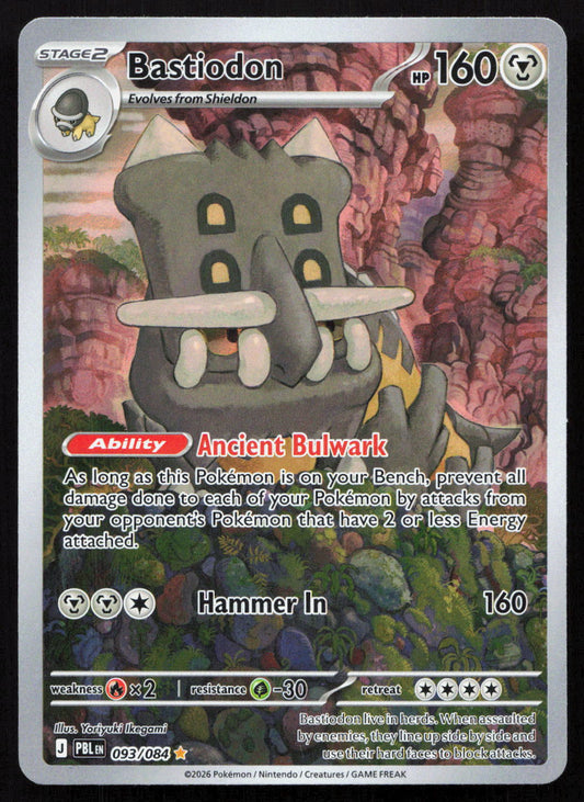Bastiodon - Pitch Black #093/084 - Illustration Rare