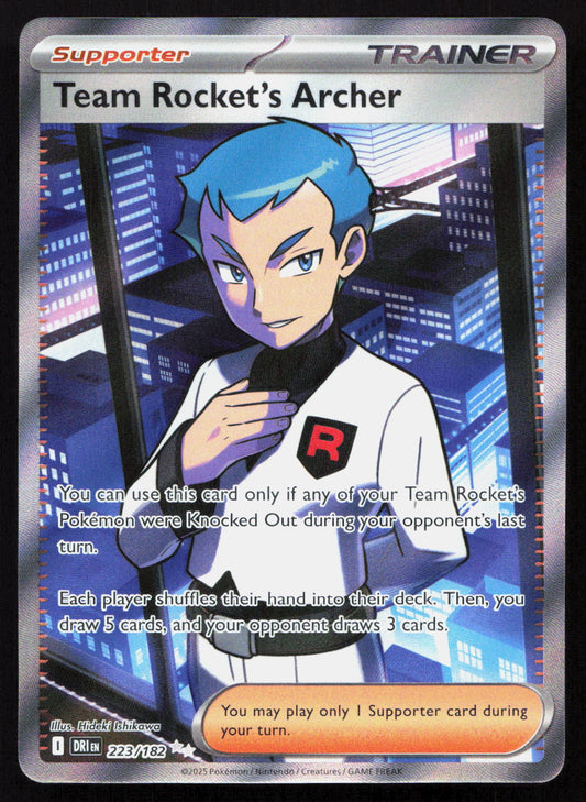 Team Rocket's Archer - Destined Rivals #223/182 - Ultra Rare