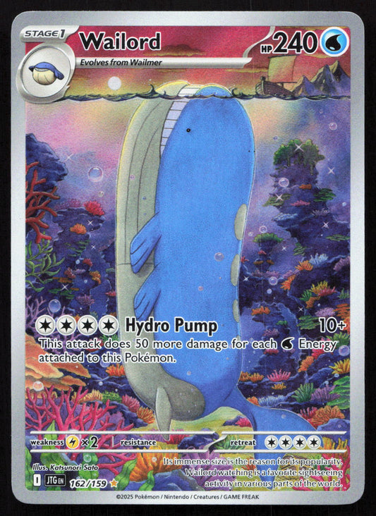 Wailord - Journey Together #162/159 - Illustration Rare