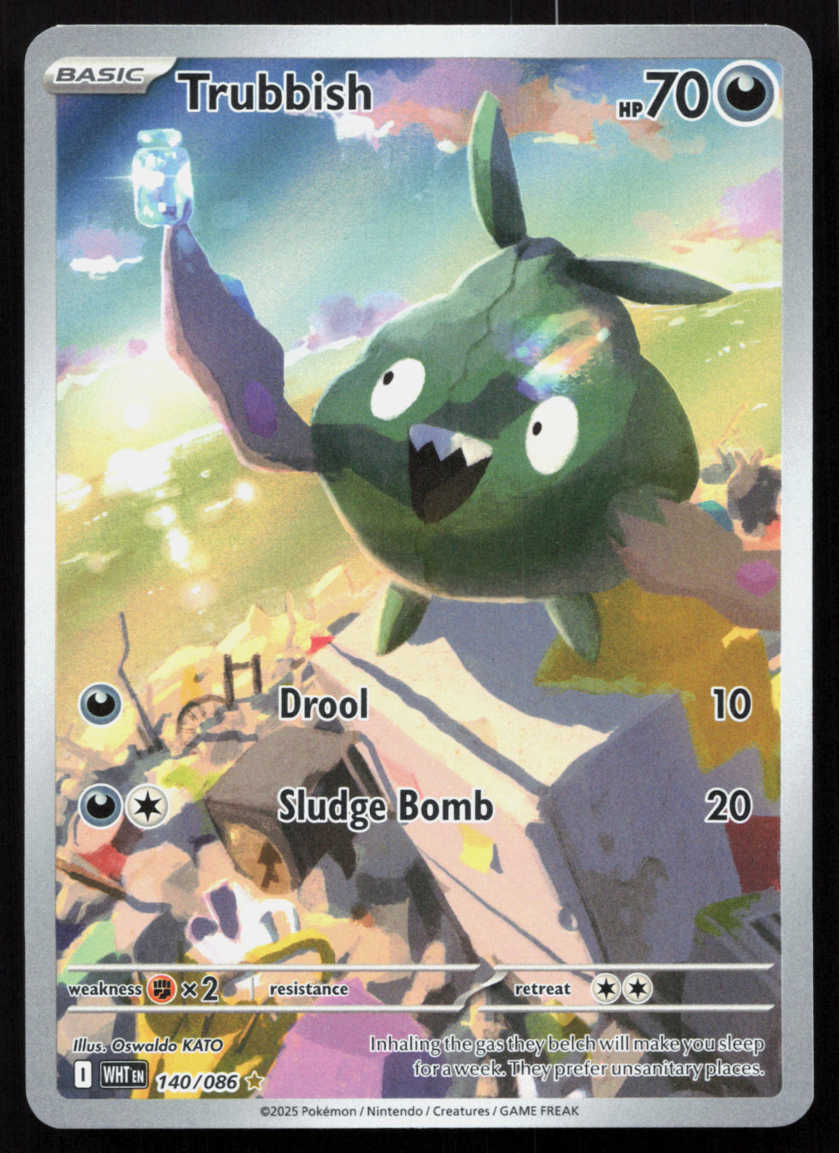 Trubbish - White Flare #140/086 - Illustration Rare