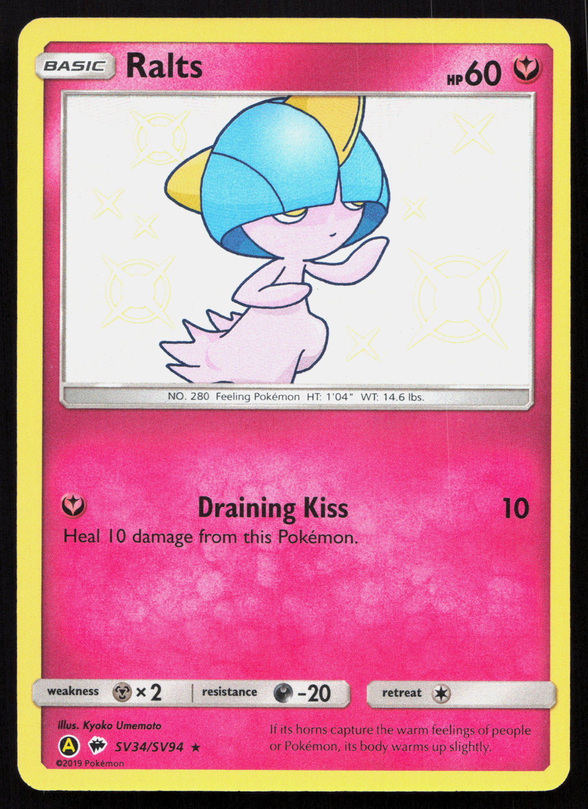 Ralts - Hidden Fates Shiny Vault #SV34/SV94 - Rare Shiny