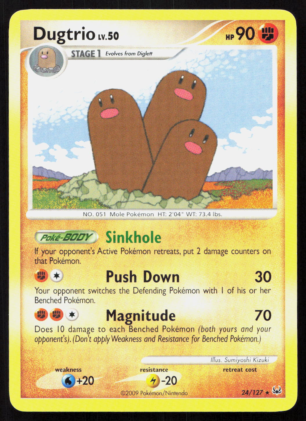 Dugtrio - Platinum #24/127 - Rare