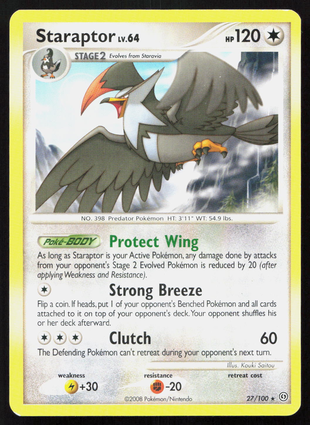 Staraptor - Stormfront #27/100 - Rare