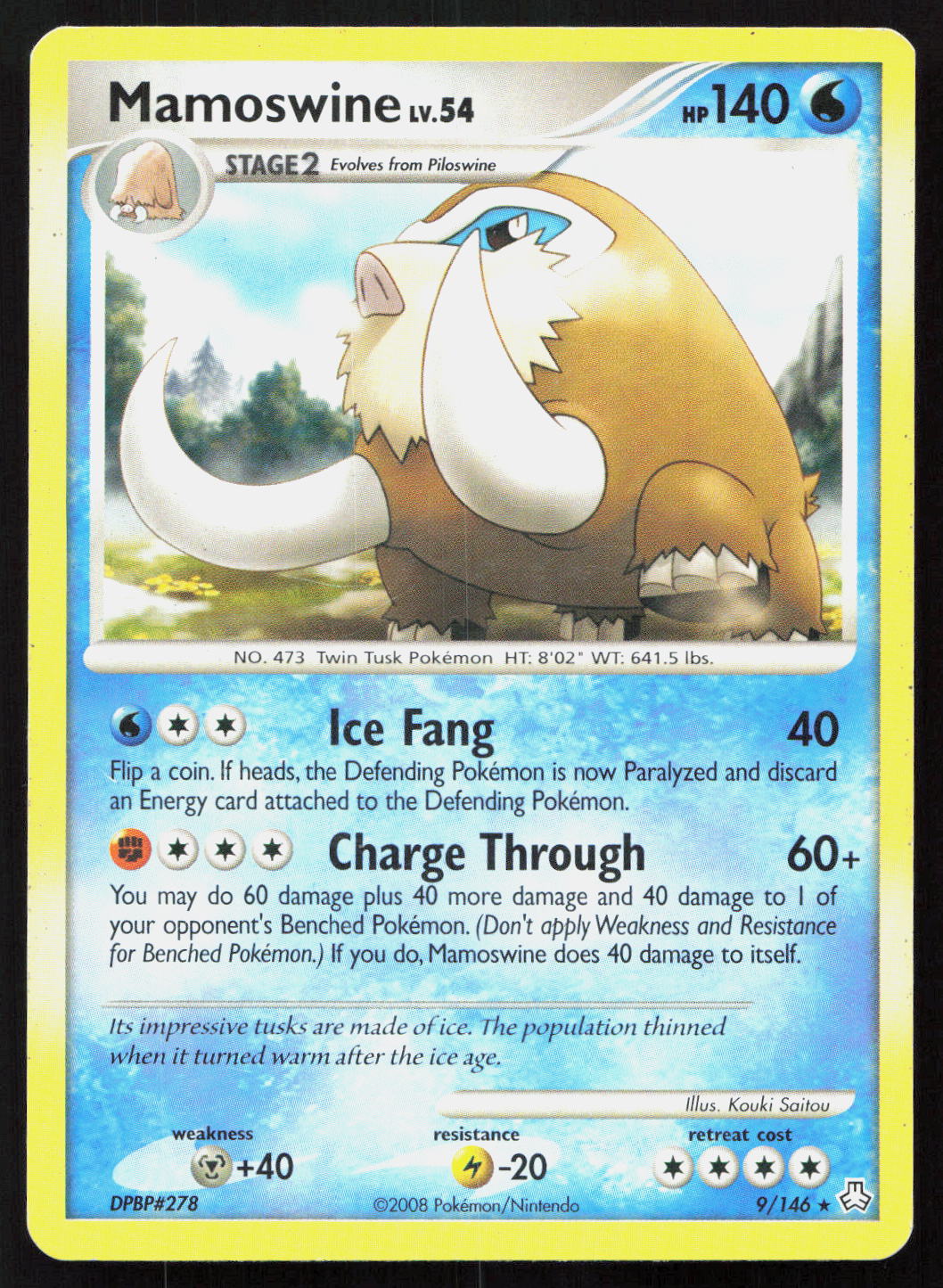 Mamoswine - Legends Awakened #9/146 - Rare Holo